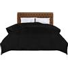 Utopia Bedding Piumone, Primavera/Estivo Piumino, Piumino Leggero, Trapunta Primavera/Estivo 100% Microfibra in Fibra Cava (Primavera/Estivo) (Nero, 135x200 cm)