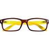 Prontoleggo Occhiali da Lettura Prontoleggo Mod. Dandy Marrone/Giallo - Diottria +3,00-1 pezzo