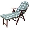 DecHome Sdraio da Giardino in Legno e Cotone con Cuscino e Prolunga 84/40x60x100h cm colore Verde Guayana - HF807066-VRD