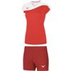 MIZUNO KIT AUTHENTIC MYOU TEE + HIGH KYU TRAD SHORT Maglia Shorts Donna