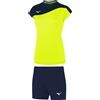 MIZUNO KIT AUTHENTIC MYOU TEE + HIGH KYU TRAD SHORT Maglia Shorts Donna