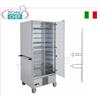 Carrello portapiatti refrigerato per 90 piatti con 15 Griglie da 650x650 mm