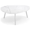 Emu Tavolo basso medio Terramare con piano gres porcellanato 75x70
