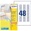AVERY/ - Mini etichette, per stampa laser, 22 x 12,7 mm