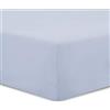 VISION - 2 Lenzuola con angoli Singolo - 2 pezzi per confezione - 90 x 200cm con altezza 30cm - Grigio perla - 100% Cotone