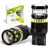 AGLINT T20 LED Lampadine W21W 7440 7443 31SMD per RV Luci Auto Retromarcia Parcheggio Posteriori Luci DRL Luci di Marcia Diurna 6000K Bianca 2 Pezzi