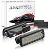 Asasytal LED Luci Targa per Auto Lampada Targa 12V con CanBus Nessun Errore 18 SMD 6000K Lampadina Bianca Brillante Compatibile con VW Golf MK4/5/6/7 Pass-sat CC Po-lo Eos ecc, 2 Pezzi