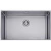 PLADOS Lavello cucina Plados SL7400 in acciaio inox satinato a una vasca per installazione Sottotop
