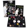 Eulenspiegel - Palette di Trucco All'ora dei Fantasmi, 15 Colori | Con 13 colori per il trucco, sangue finto, sangue in panetti e altri accessori, per circa 120 maschere, per Halloween