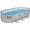 Bestway Piscina Power Steel Swim Vista Ovale con Oblo' 549x274x122