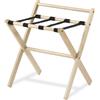 METALCARRELLI Reggivaligie pieghevole legno colore naturale cm 65x47x57h con sponda