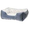 CUCCIA GATTI POIS GRIGIO/BLU 55x50CM
