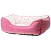 CUCCIA GATTI POIS ROSA 47x39CM
