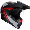 AGV Casco AGV AX9 Refractive ADV carbonio opaco rosso