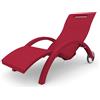 Arkema Design Arkema Lettino prendisole da giardino SERENDIPITY CHAISE in polietilene con ruote