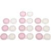 Tiuimk Contenitori per lenti a contatto, trasparenti, confezione da 10 pezzi, colore: rosa