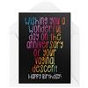 Tongue in Peach Biglietti di compleanno divertenti | Anniversario della tua discesa vaginale | For Her Him Banter Joke Happy Birthday Bestie Joke Work Collegague | CBH981