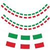 G2PLUS 11 m, catena con bandiera italiana, ghirlanda con 40 bandiere italiane, bandiera nazionale italiana, 14 x 21 cm, per decorazioni da giardino