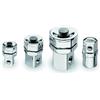 BETA - Kit 4 Adattatori per Chiavi a Cricchetto e Inserti 1/4, Set Adattatori con Sgancio Rapido e Portabit per Bussole Officina Meccanica e Manutenzione, 123/K4