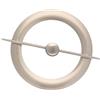 Ateliers28 HOLDBACKS Metall | 1 Raffhalter aus Metall mit zentralem Magnet | Mattes Chrom