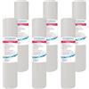 FILTRIACQUAITALIA Cartuccia Filtro Acqua Polipropilene A SEDIMENTI 10 Pollici Micron 10 per OSMOSI INVERSA DEPURATORE Acqua Set 6 Pezzi