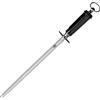 MITSUMOTO SAKARI 40 cm Acciaino Professionale, Giapponese ad Alto Tenore di Carbonio in Acciaio Rotondo Acciarino Affilacoltelli, Affilacoltelli in Acciaio da Cucina (Manico in ABS e Magnete)