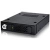 ICY DOCK Rack rimovibile robusto hot swap in metallo per SSD o HDD SATA & SAS da 2,5 in alloggiamento per dischi da 3,5 - ToughArmor MB991IK-B