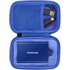 co2CREA cassa custodia borsa per Samsung Memorie T7 / T7 Touch SSD Esterno Portatile（blu）(solo scatola)
