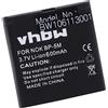 vhbw Batteria LI-ION per NOKIA 5610 XpressMusic / 5700/6110 Navigator / 6220 Classic / 6500 Slide / 7390/8600 Luna sostituisce la batteria Nokia BP-5M