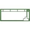 Glorious PC Gaming Race Cornice superiore Glorious GMMK PRO 350x345x370mm Verde bosco [GLO-ACC-P75-TF-FG]