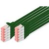 Digitus DK-1644-020-G-10 Cavo di Rete 2 m Cat6 S/FTP (S-STP) Verde, Cat-6 - 2 m (10 Pezzi), Cavo patch - S-FTP - LSZH