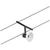 Paulmann CorDuo, punto luce per sistema di cavi per faretti, 94451, Sheela, massima CC 10 Watt, cavi estensibili, nero opaco, in plastica, GU 5,3, senza lampadine
