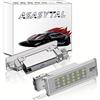 Asasytal LED Cortesia Luci di Benvenuto Luci Porta Bianco per Auto Vano Portabagagli Compatibile con VW Golf MK5/6/7 Pas-sat B6/7/8 CC S-cirocco Tou-areg T5 ect, 2 Pezzi