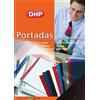 DHP Confezione da 50 Copertine per rilegatura, cartone goffrato n. 8, formato A3, 1000 grammi, nero