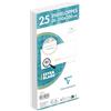 Clairefontaine 5985C - Confezione da 25 Buste Bianche DL-110x220 mm - con finestra - Autoadesive - 80g/m²