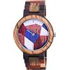 SUPBRO Orologio da Uomo e donne in Legno Orologio di Legno con Movimento al Quarzo Giapponese, con cinturino regolabile