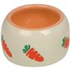 Nobby 73630 Ceramica Mangiatoia Carota, 250 ML, Colore: Beige/Arancione