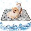 Bseical Tappetino Refrigerante Per Cani, Tappetino Refrigerante Per Gatti Senza Gel, Tappetino Rinfrescante Cane Grande, Tappetino Fresco Per Cane Tappetino Di Ghiaccio Per Animali Domestici (60x45, grigio')
