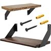SPOROOT 4 Pezzi staffa per mensola,Reggimensola Ferro 20cm,Staffe per Mensole Pesanti Retrò Staffe Per Mensole Decorative Design a Triangolo Di 90 Gradi