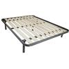 Comprarredo Rete matrimoniale a doghe verticali ortopedica 160 x 190 cm, dotata di Tavole in Legno massello da 9cm, con telaio in metallo, cinque piedi e triplo supporto anche per pesi importanti