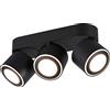 Trio Leuchten Lampada da soffitto, Nero Opaco