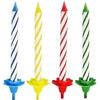 Fackelmann 52508 36 Porta candele/24, Cera, Multicolore, 55 x 55 x 25 cm, 60 unità