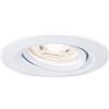 Paulmann 94292 Nova mini Plus lampada da incasso LED Coin rotonda orientabile incl. 1 faretto da incasso da 4 Watt dimmerabile bianco opaco apparecchio da incasso alluminio bianco caldo 2700 K
