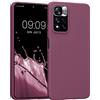 kwmobile Custodia Compatibile con Xiaomi Redmi Note 11 Pro+ 5G / Note 11 Pro Plus 5G Cover - Back Case per Smartphone in Silicone TPU - Protezione Gommata - viola bordeaux