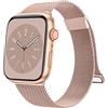Amzpas Cinturino Compatibile per Apple Watch 45mm 44mm 46mm 42mm 41mm 40mm 38mm 49mm, Cinturino in Acciaio Inossidabile a Maglia Milanese per iWatch Apple Watch SE/Series 10 9 8 7 6 5 4 3 2 1 Ultra