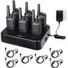 Retevis RT668 Walkie Talkie Professionali, Ricetrasmittenti PMR446 con Caricatore a 6 Vie, VOX, Robusta, Radio Bidirezionale con Auricolare per Fornitori, Magazzino(6 Pezzi, Nero)