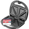 Emerio Macchina per sandwich doppia, senza BPA, forma classica per sandwich triangolare, facile da pulire, antiaderente, si riscalda rapidamente, 750 watt