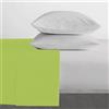Home Tresor - Lenzuolo Sopra Singolo, in Puro Cotone, Made in Italy, cm. 150x300, Verde Exotic