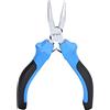 BRILLIANT TOOLS BT067603 Pinza a punte mezzetonde di precisione [Powered by KS TOOLS]