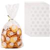 biscotti per caramelle 15,2 x 25,4 cm trasparenti e richiudibili sapone cioccolatini di San Valentino 100 sacchetti trasparenti in cellophane 